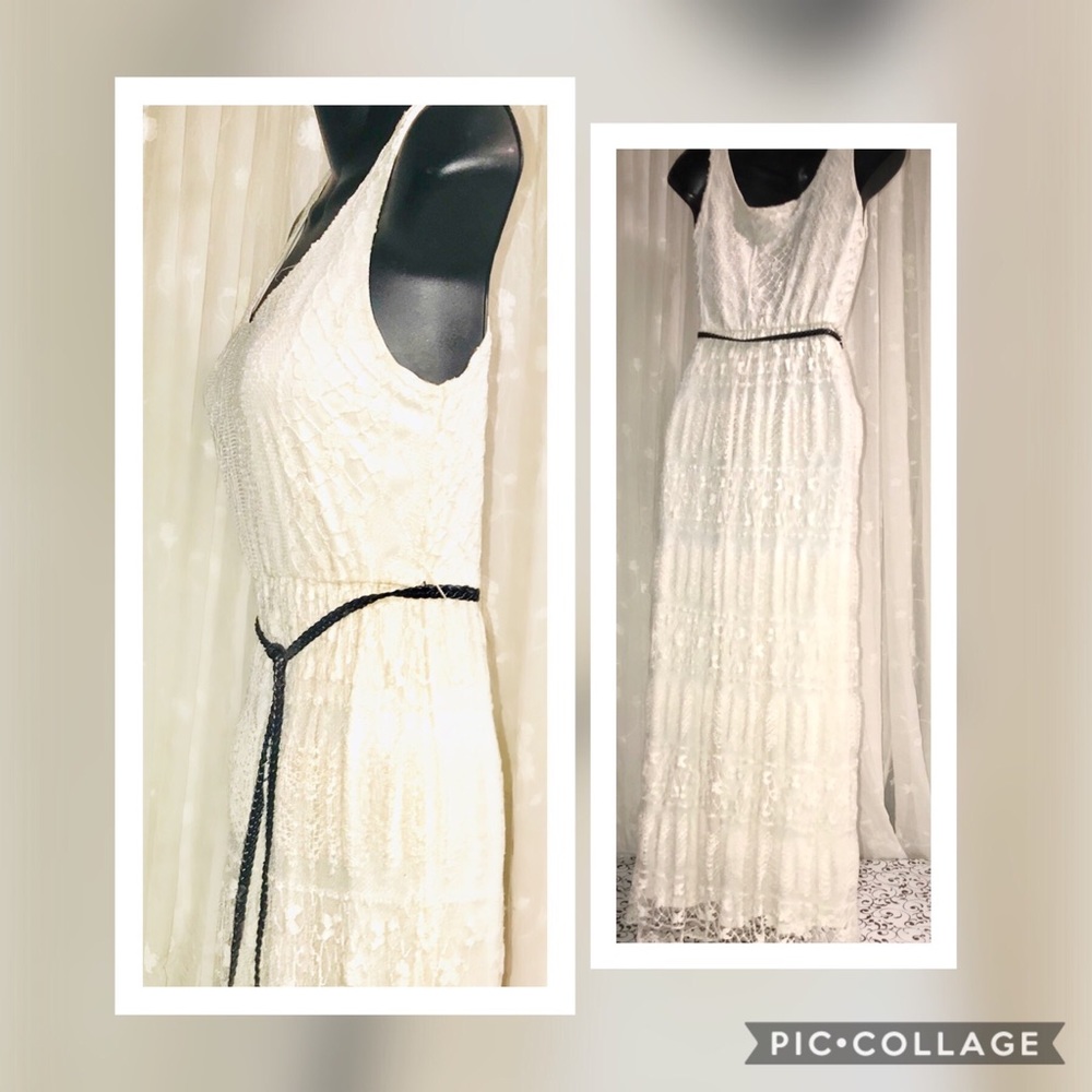 Charming Lace Peasant Dress